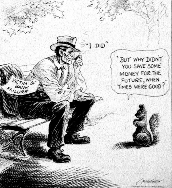 great depression political cartoons 1930