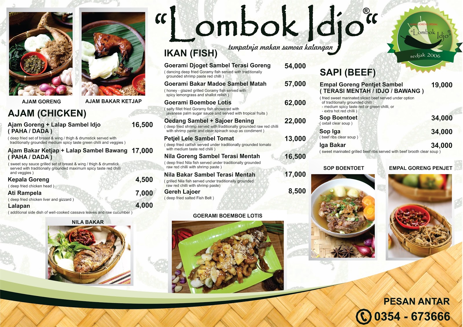 Lombok Idjo Kediri Wisata Kuliner Kediri; Update Menu 2017
