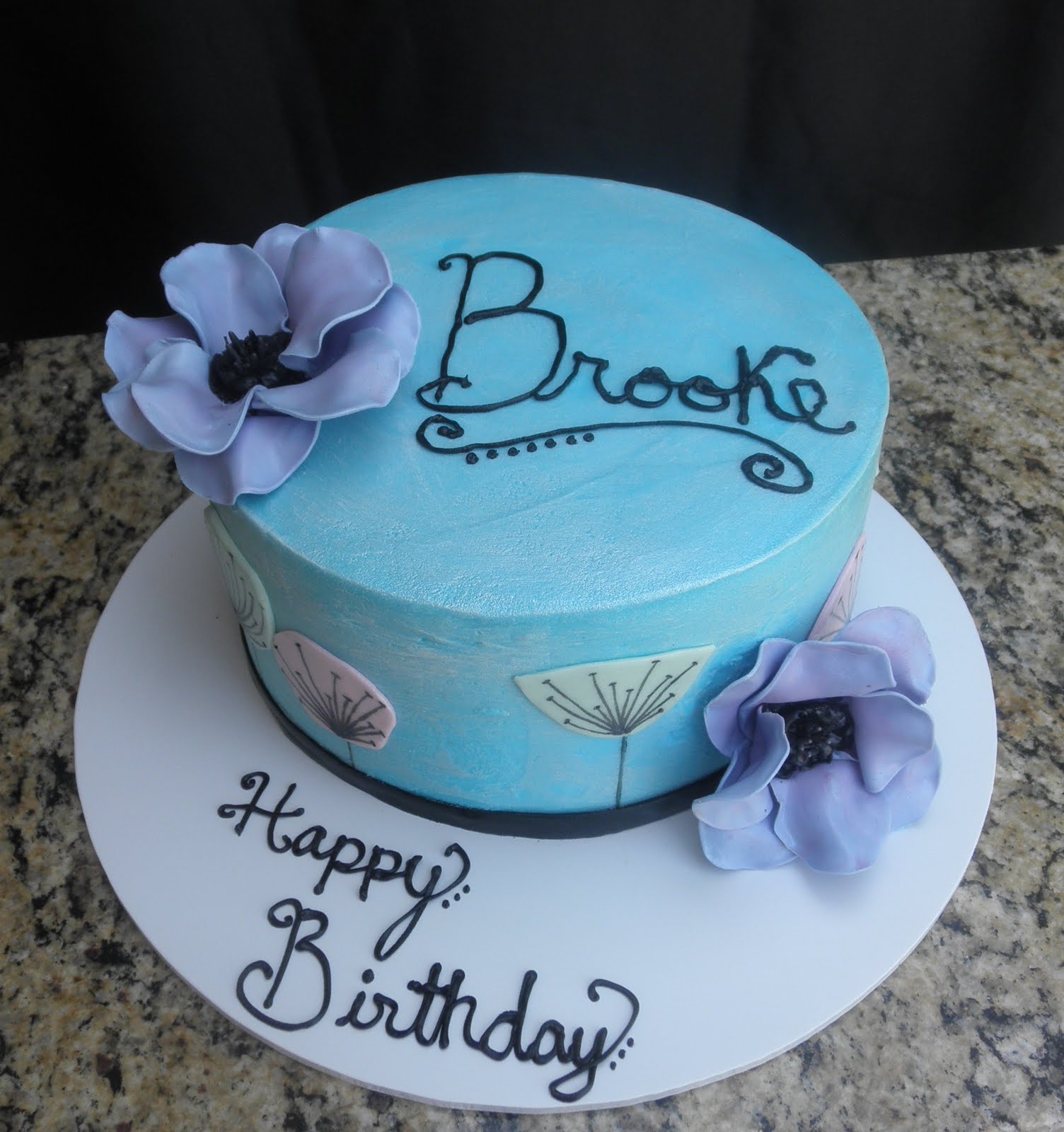 Sweet T�s Cake Design Brooke�s Anemone Pastel Flower 15th