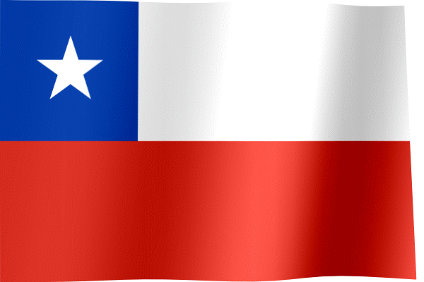 Waving Flag of Chile (Animated Gif)