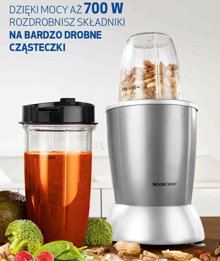 Co w Lidlu Blender nutrition 700 W Silvercrest z Lidla
