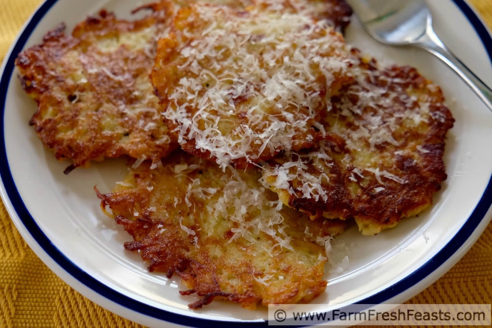 Farm Fresh Feasts Bacon and Parmesan Turnip Fritters