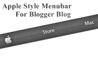 Apple Style Menu Bar For Blogger Blog