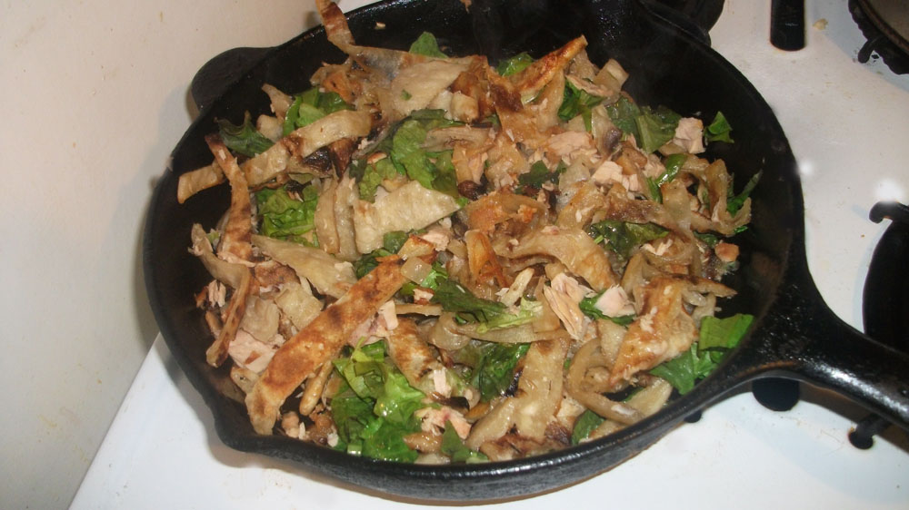 Gems Naan bread stir fry.