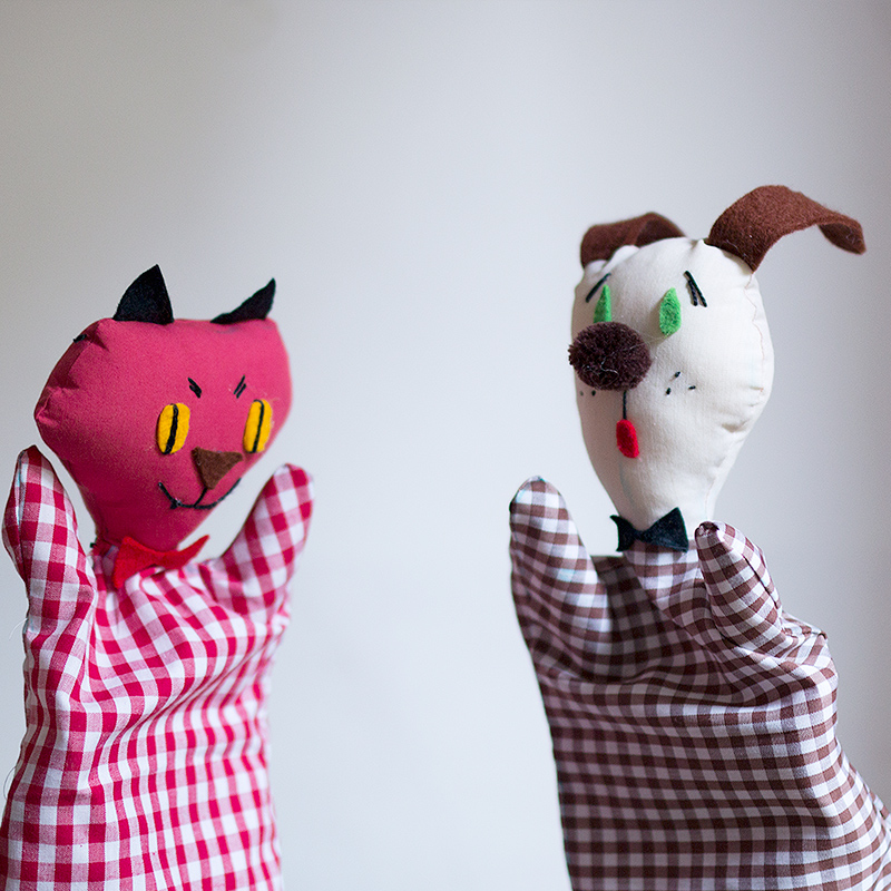 misako mimoko DIY RETRO HALLOWEEN HAND PUPPETS