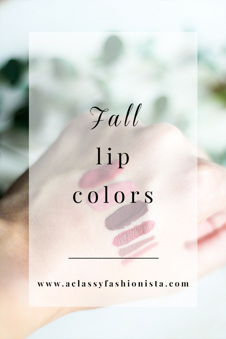 FALL LIP COLORS A Classy Fashionista