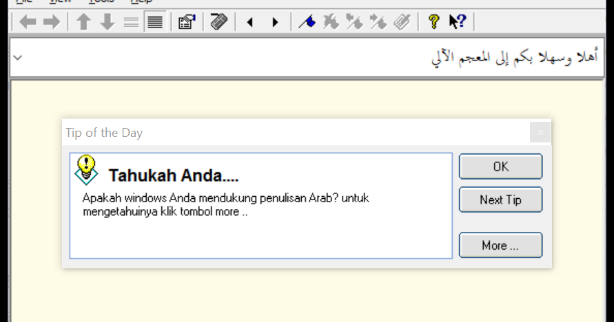 kamus arab indonesia Windows 7