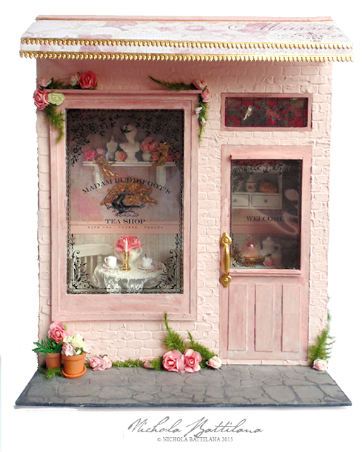 Madam Puddifoot's Tea Shop - Harry Potter Miniature - Nichola Battilana