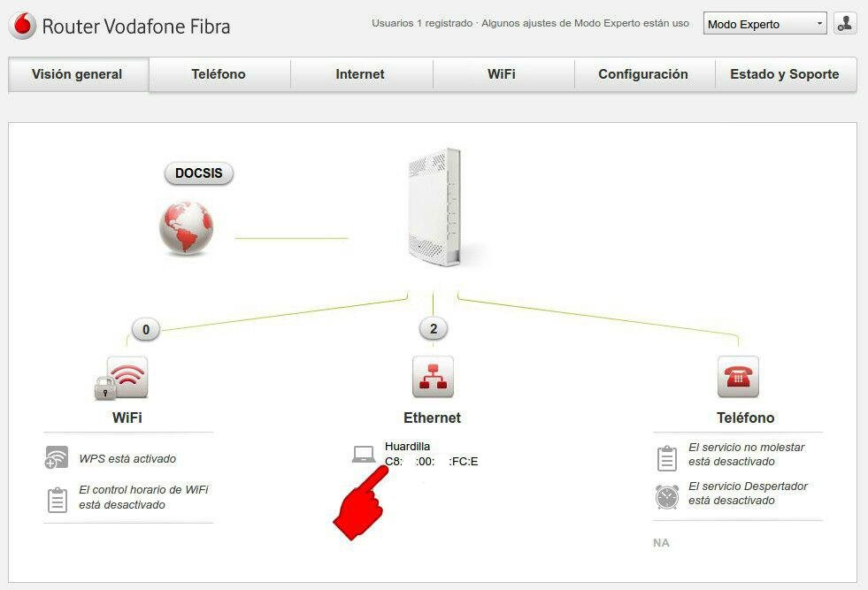 Chapuboot II. Vodafone Technicolor Tc7230 modo bridge.