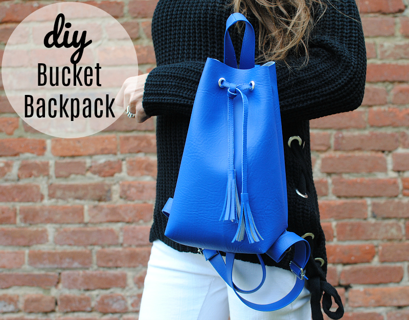 Trash To Couture DIY Bucket Backpack