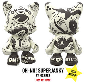 OH-NO! SuperJanky 8” Vinyl Figure by McBess x SUPERPLASTIC