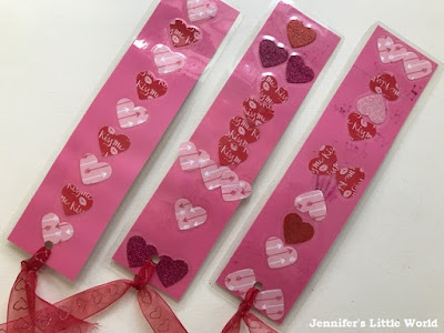 Valentine's Day keepsake bookmarks