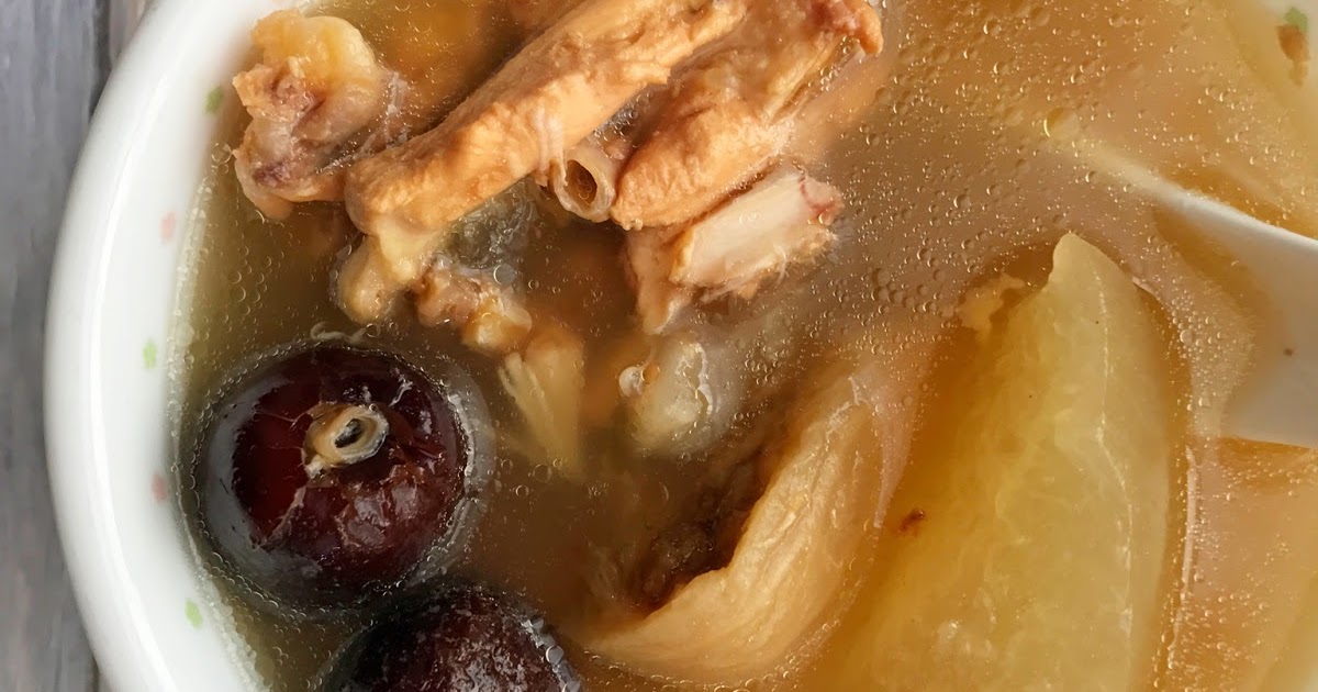 Miki's Food Archives Winter Melon Dried Scallops Chicken Soup Helps