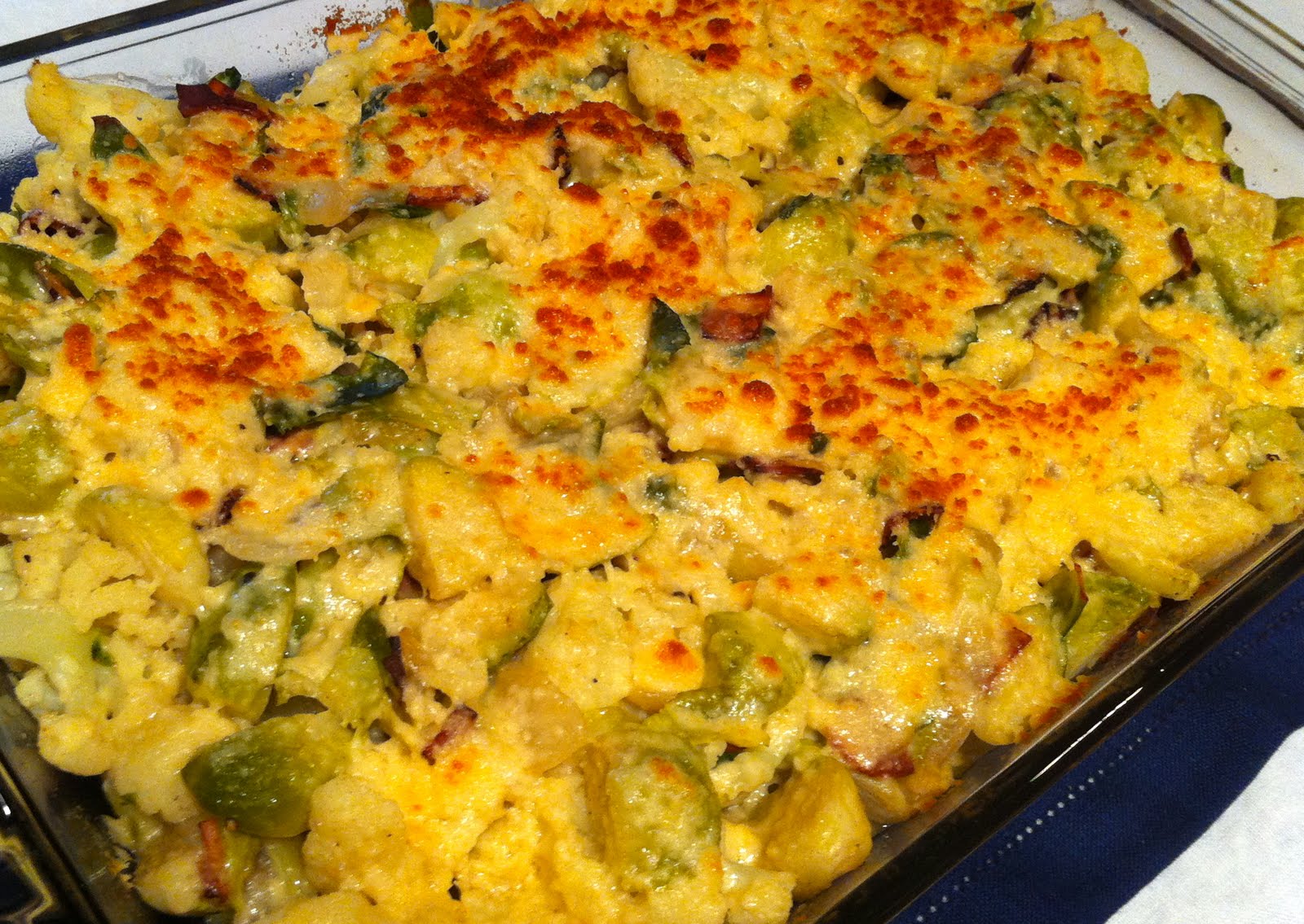 Fit Chef Lindsey Crouch Brussels Sprouts & Cauliflower Gratin