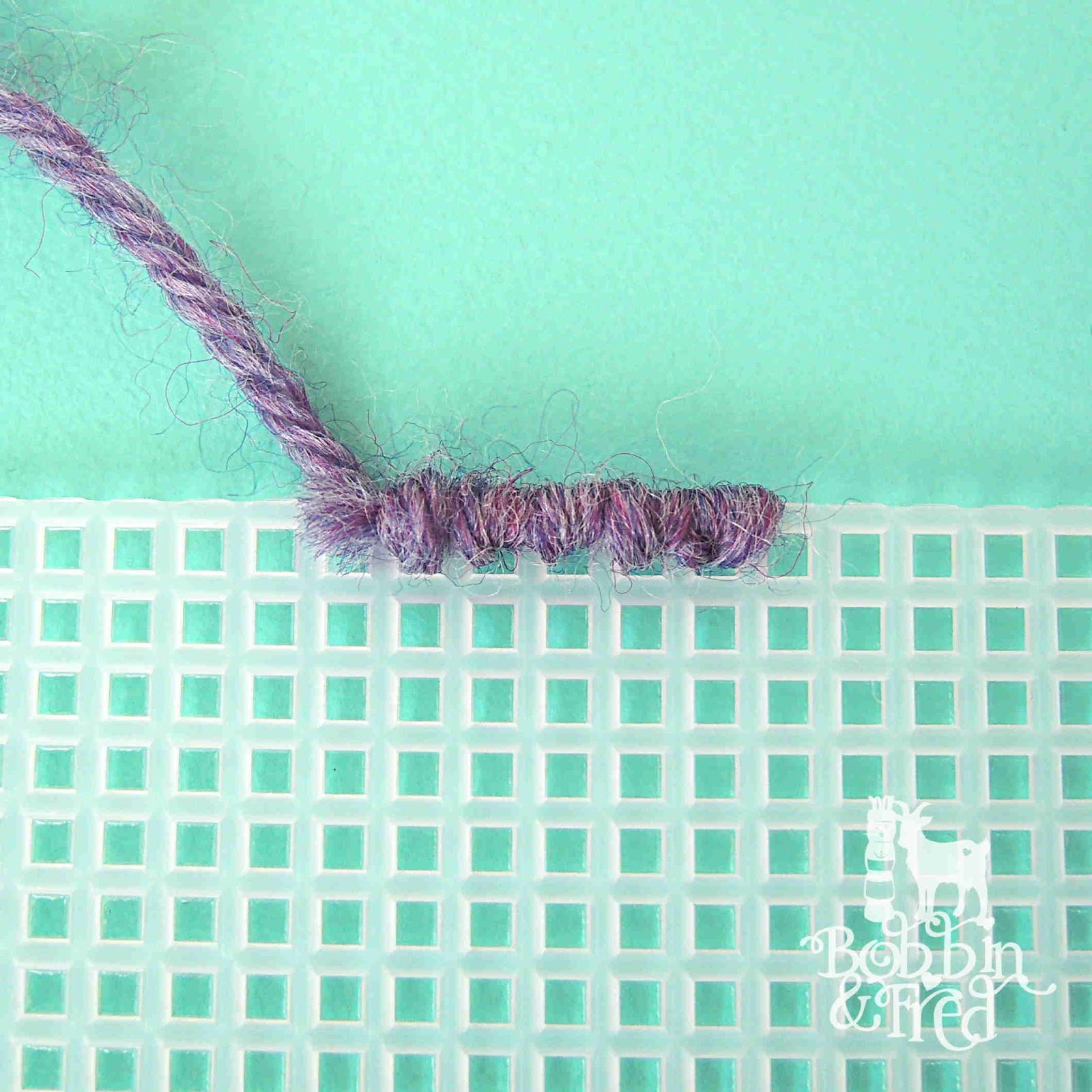 How To Join Two Pieces of Plastic Canvas Together and Finish Raw Edges