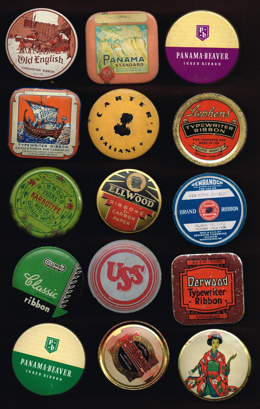oz.Typewriter Typewriter Ribbon Tins and Packets