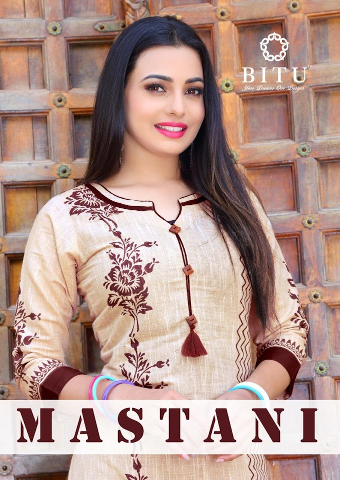 Bitu Mastani Khadi Rayon casual wear kurtis wholesaler 