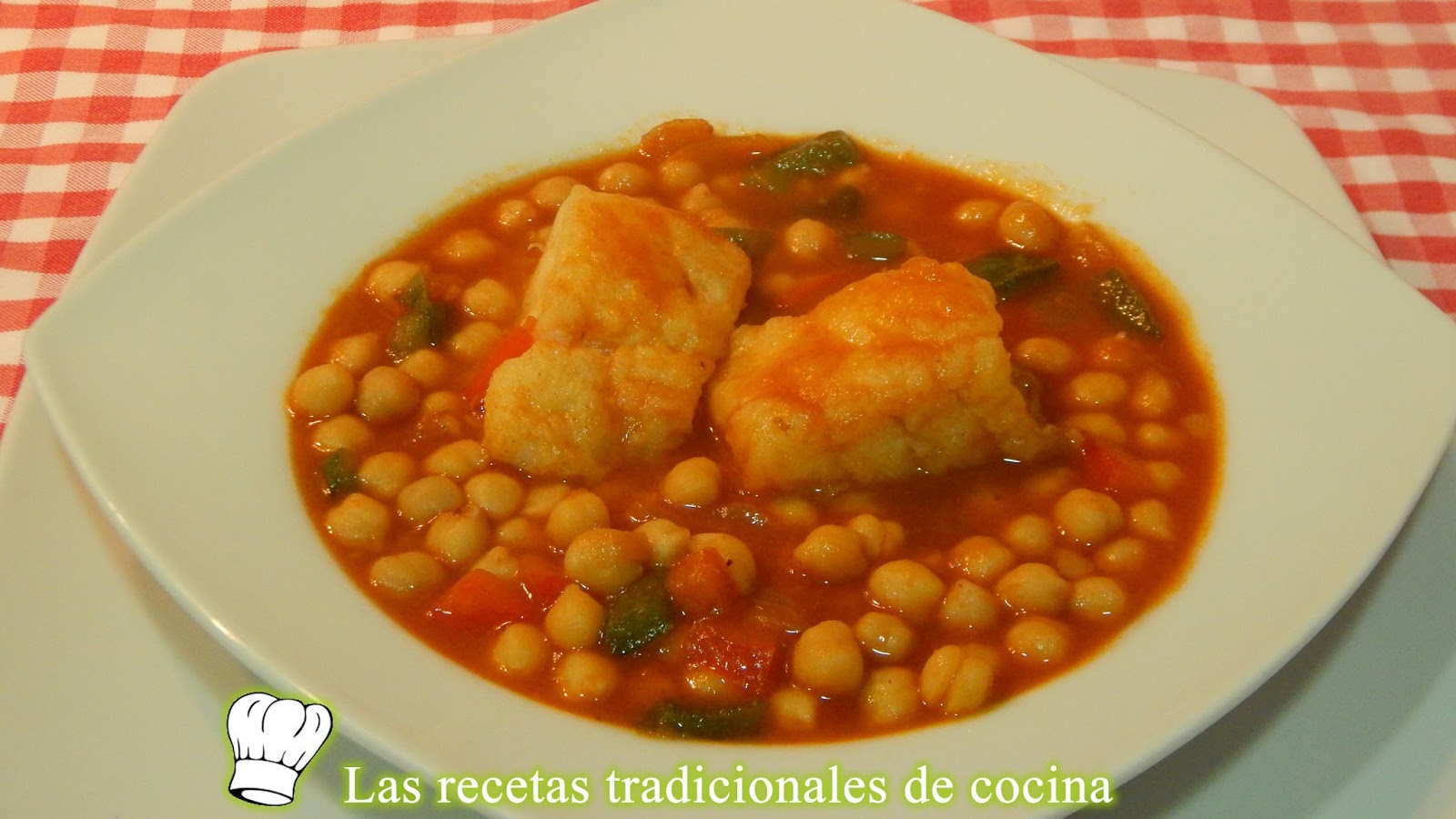 Receta de guiso de garbanzos con bacalao Recetas de cocina con sabor