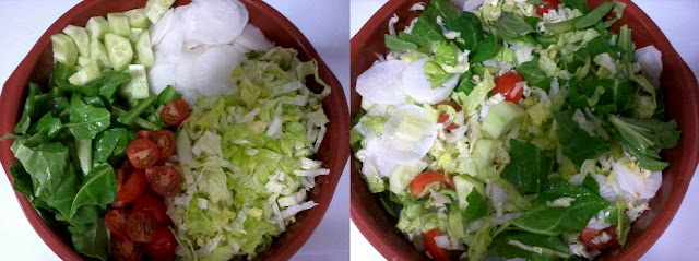 salada com queijo fresco Receita de salada com queijo fresco