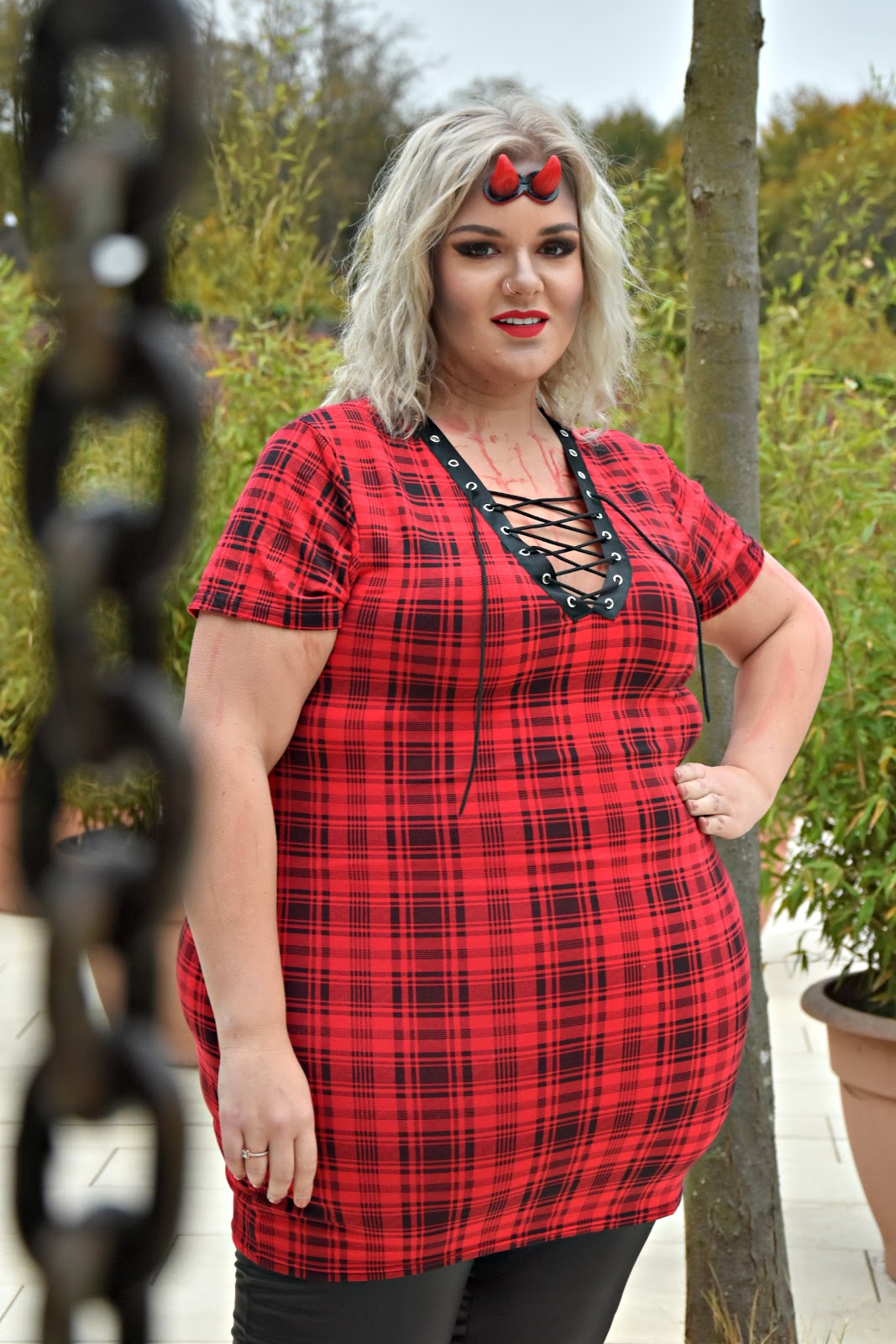 Plus Size Devil Outfit from Yours Clothing - WhatLauraLoves