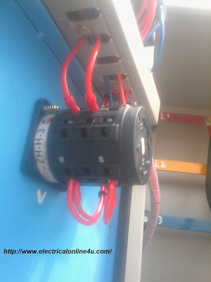 how to instill a voltmeter selector switch