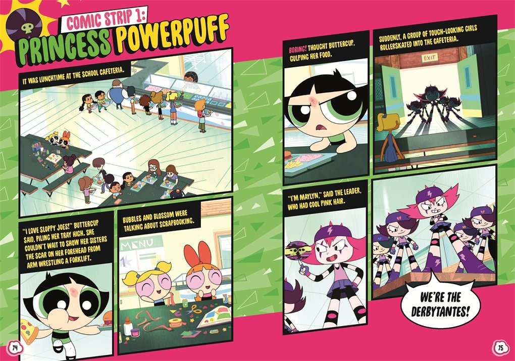 Are Powerpuff girls comic strips The world Powerpuff girls comic strips
