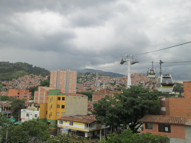 El teleférico es uno de los medios de transporte de Medellín