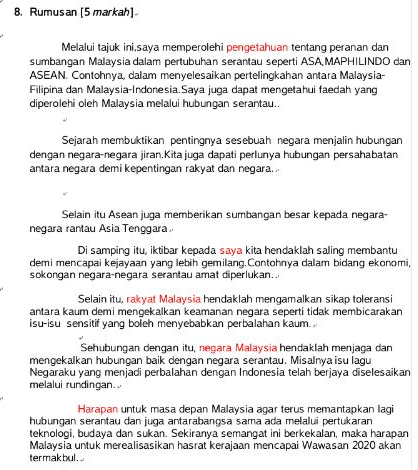 iLoveSejarah Contoh rumusan  kertas 3 spm