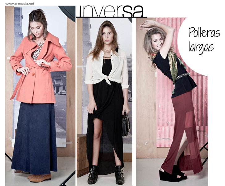 polleras largas invierno 2013 Inversa polleras largas invierno 2013 Inversa