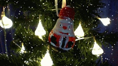 , Making Lightbulb Christmas Baubles:  Santa