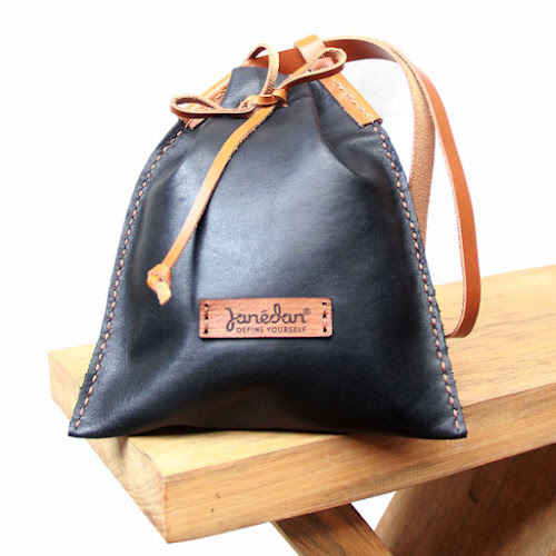leather drawstring pouch