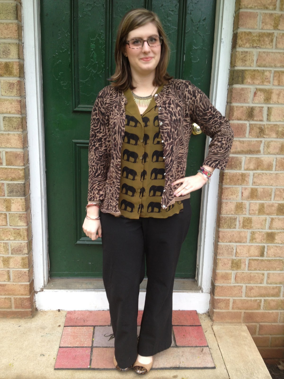 behind the leopard glasses: safari theme