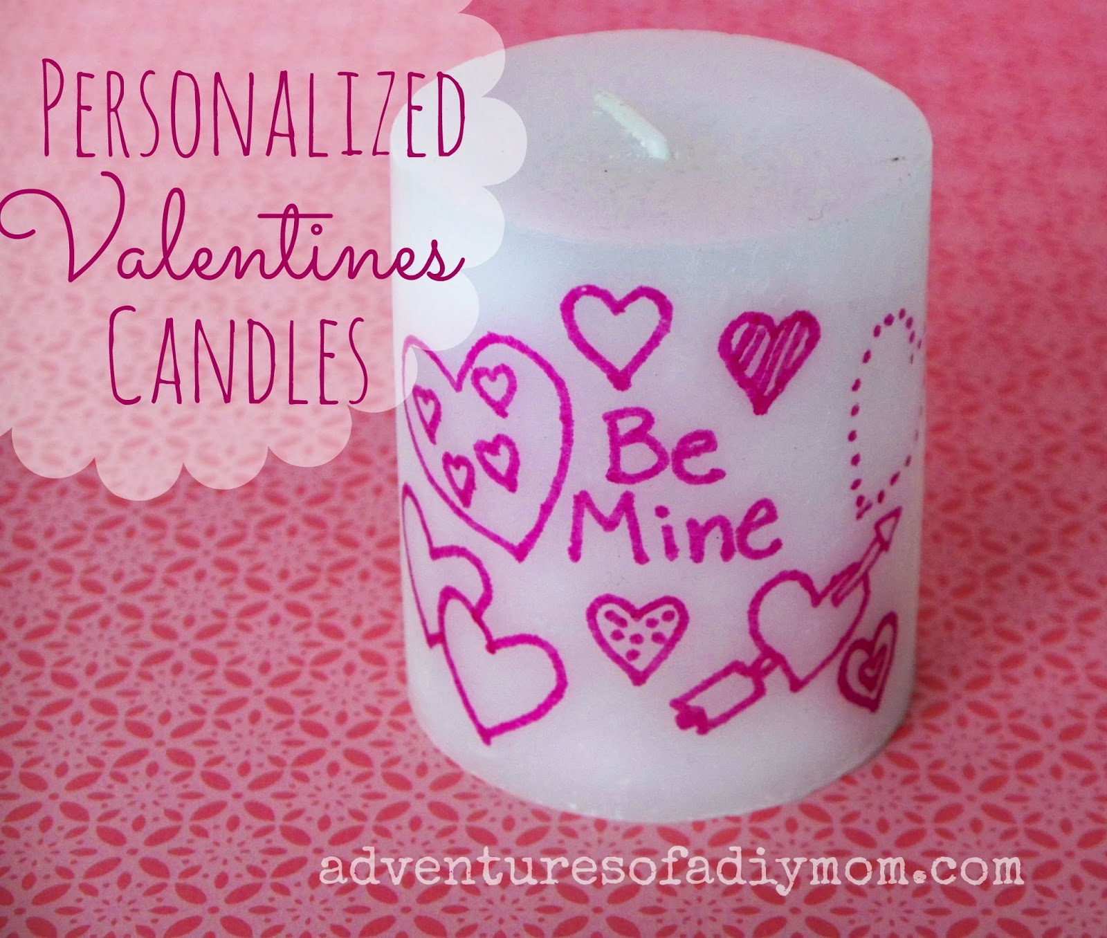 Personalized Valentines Candles - Adventures of a DIY Mom