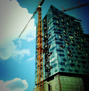 Baustelle der Elbphilharmonie Hamburg