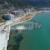 Lungomare towards the end - stunning images made by drone in Vlora