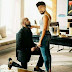 Photo: Banky W Was Proposing To Comedian Basketmouth Instead of Adesua Etomi - (Check Out)
