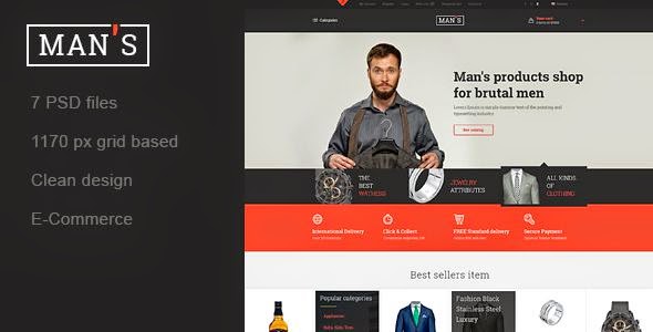 MAN'S - Template Online-Store for Man