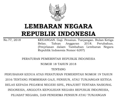 pp no 18 tahun 2018