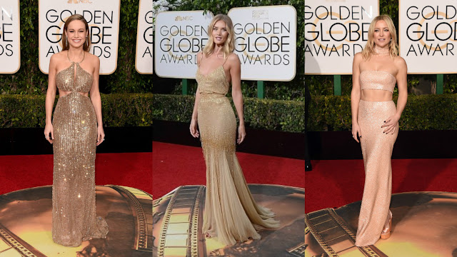 globo de Ouro Brie Marson, Rosie Huntington-Whiteley, Kate Hudson