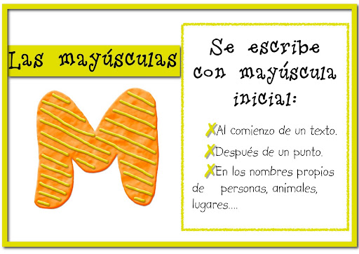 Resultado de imagen de actividades interactivas uso de mayusculas
