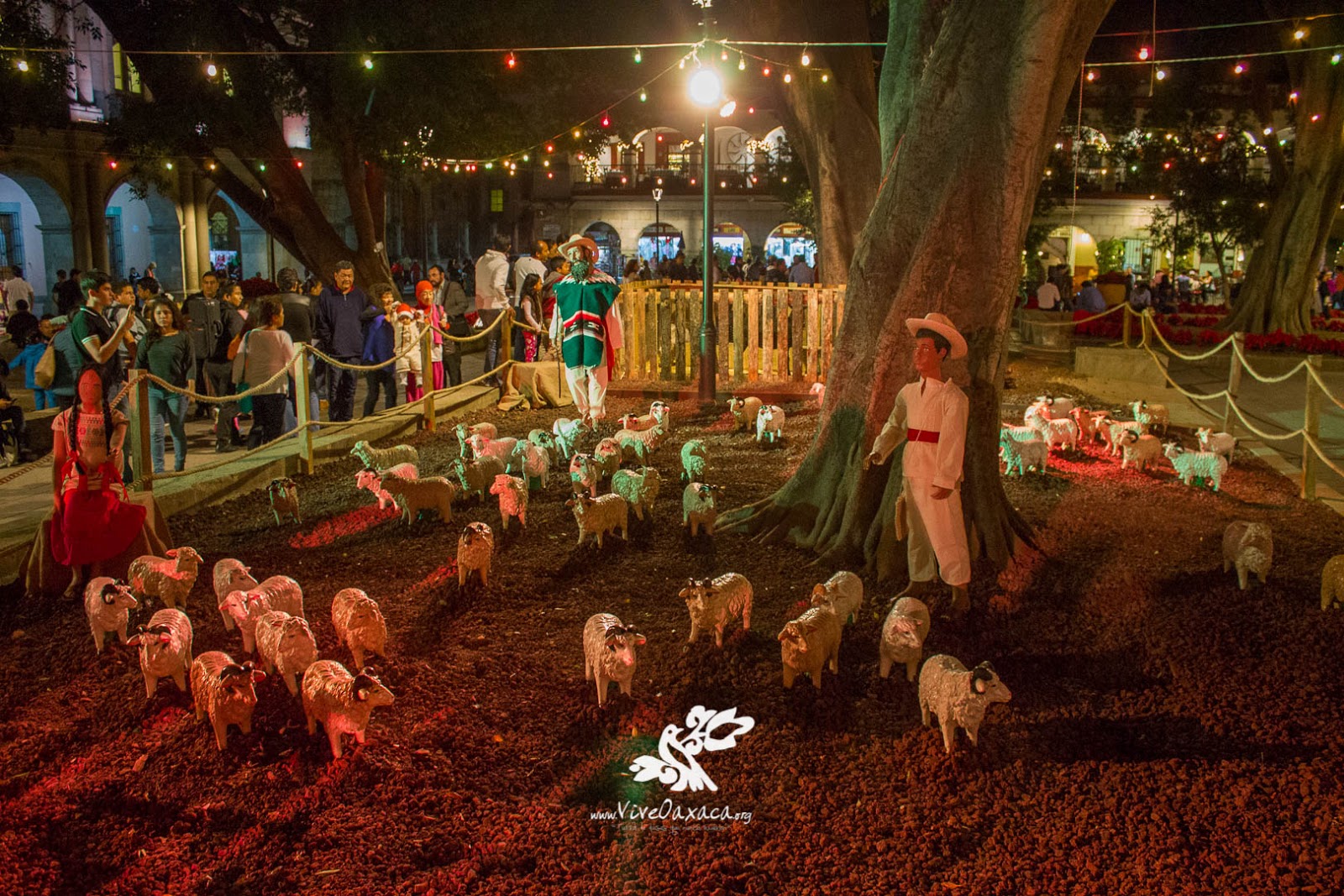 Así es el Nacimiento Navideño 2016 en el Zócalo de Oaxaca (Galería
