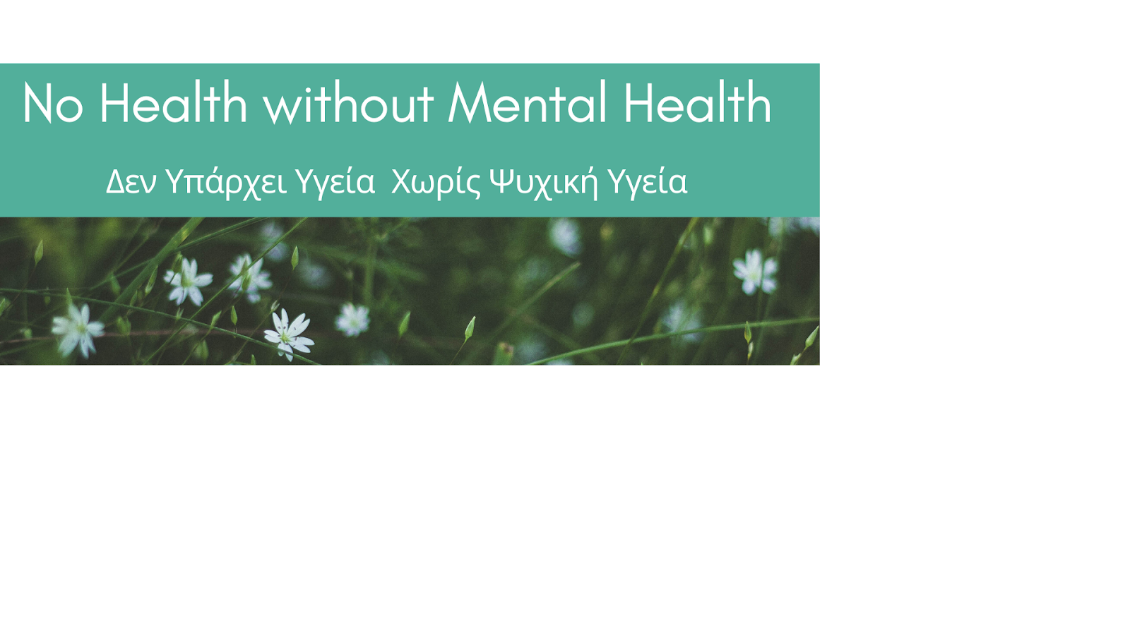 No Health Without Mental Health