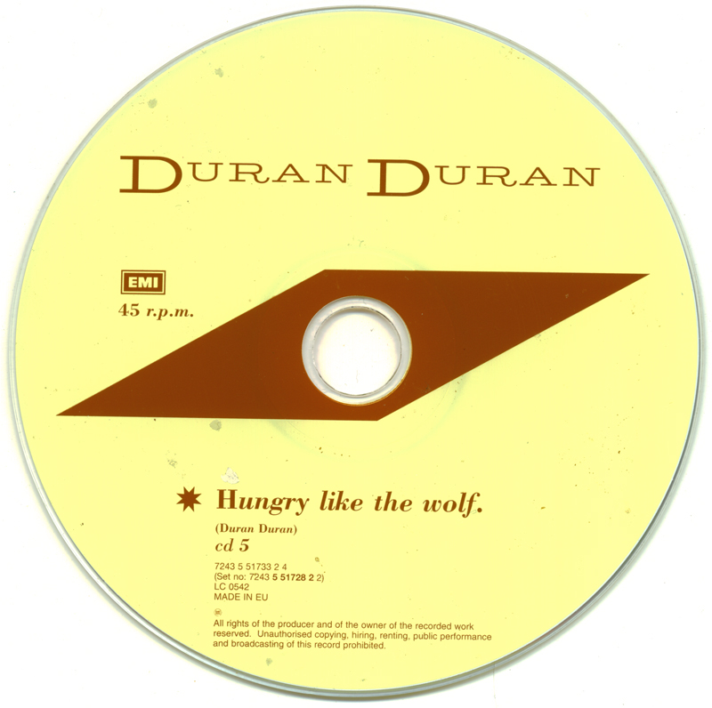 POP 'TIL YOU PUKE! Duran Duran Hungry Like The Wolf (CD Single) 1982