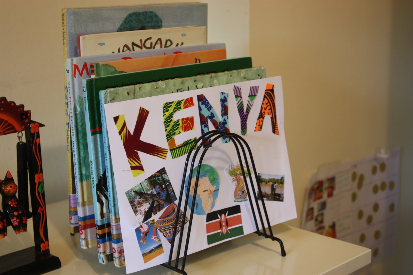 whirls and twirls around the world Kenya crafts Collage