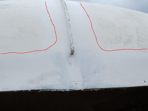 primer on fiberglass trailer