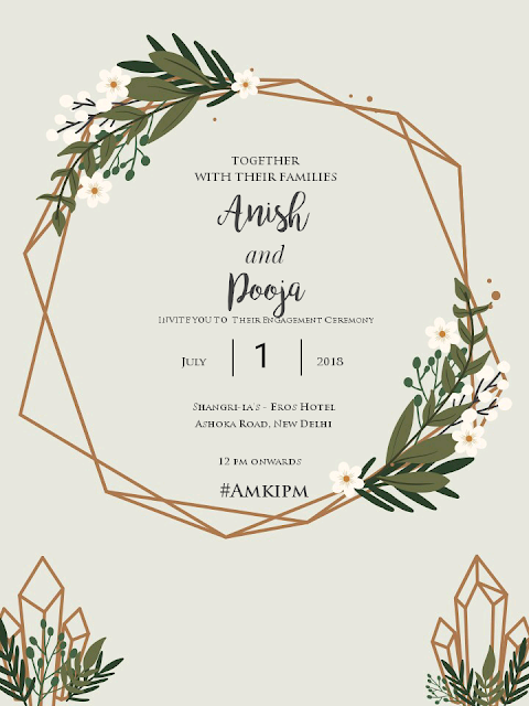 How To Make Invitation For Free Engagement Card Template Engagement Card Template