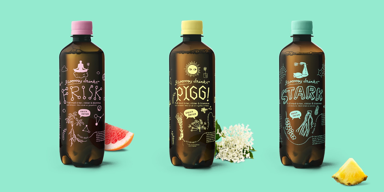 Bloomy Drinks (Concept) Packaging Of The World