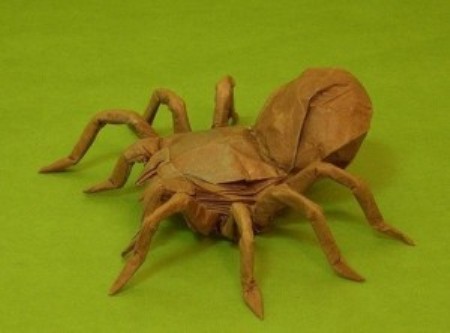 origami paper male tarantulas for kids 3D ~ origami instructions art ...