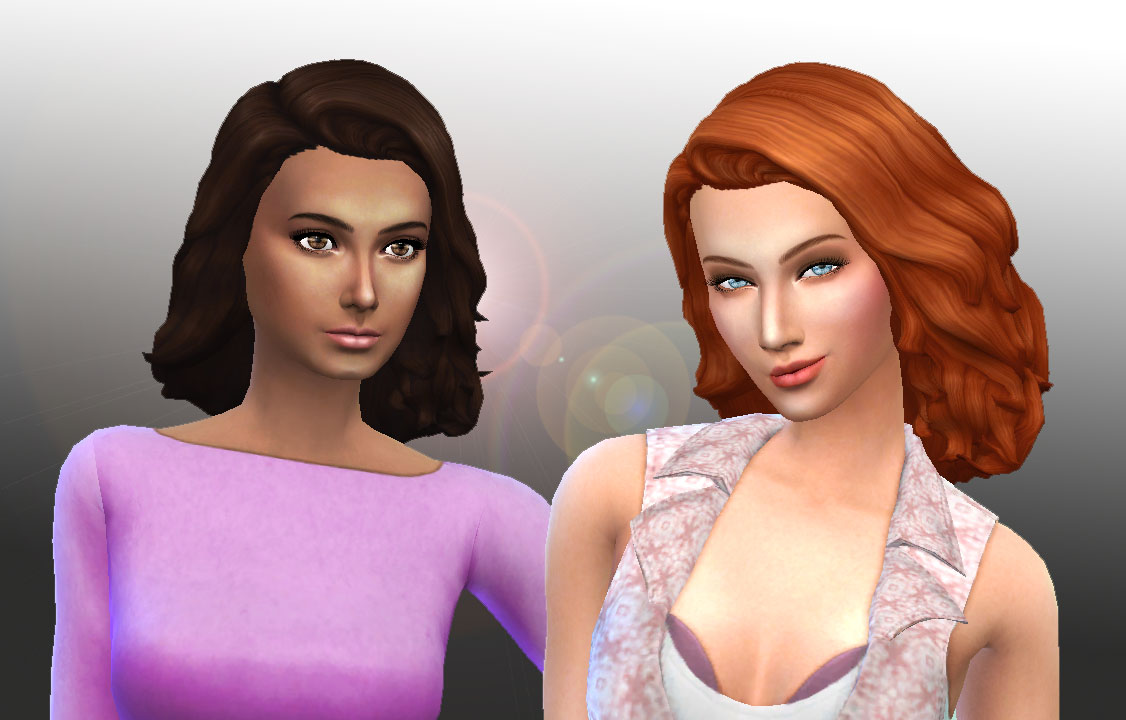 My Sims 4 Blog: Medium Flipped Hair for Females by Kiara24