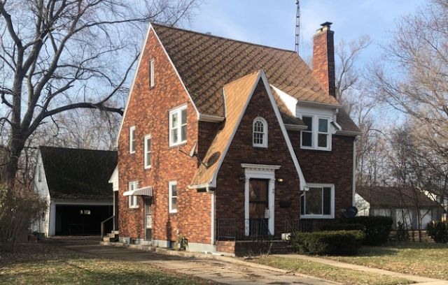 brick veneer Wardway custom house matching style of Gordon-Van Tine Diana, Battle Creek, Michigan